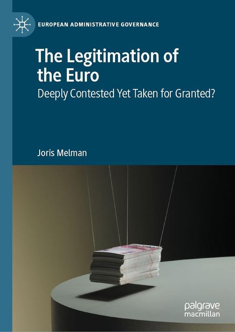 "The Legitimation of the Euro: Deeply Contested Yet Taken for Granted?" - Stapel Papier schwebt mit Fäden.