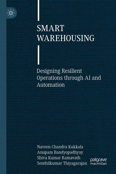 "SMART WAREHOUSING: Designing Resilient Operations through AI and Automation." Namen der Autoren stehen unten.