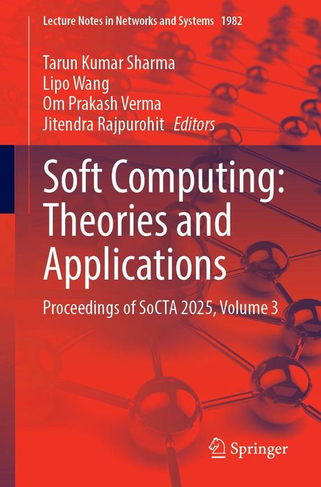 Buchtitel: "Soft Computing: Theories and Applications", Herausgeber: Tarun Kumar Sharma et al., Springer-Logo unten rechts.