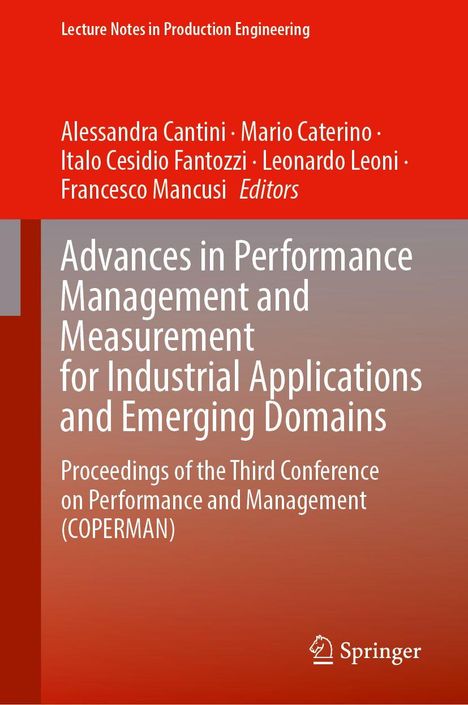 Text: "Advances in Performance Management and Measurement for Industrial Applications and Emerging Domains." Konferenzband.