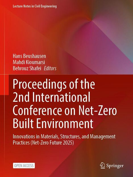 Buchtitel: "Proceedings of the 2nd International Conference on Net-Zero Built Environment". Roter Hintergrund.