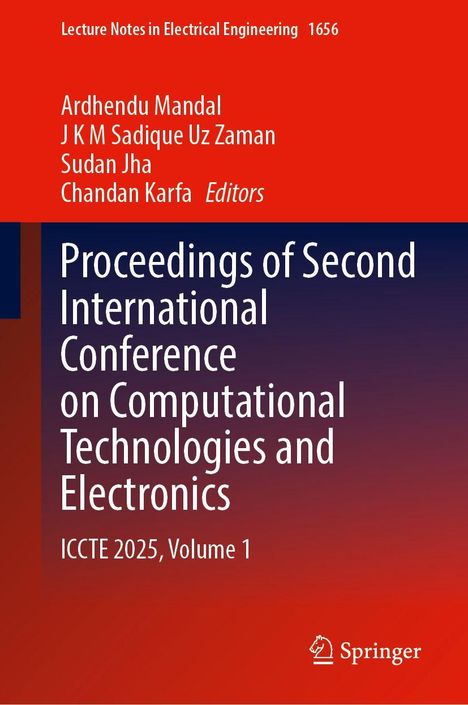 "Lecture Notes in Electrical Engineering 1656" und "Proceedings of Second International Conference on Computational Technologies."


