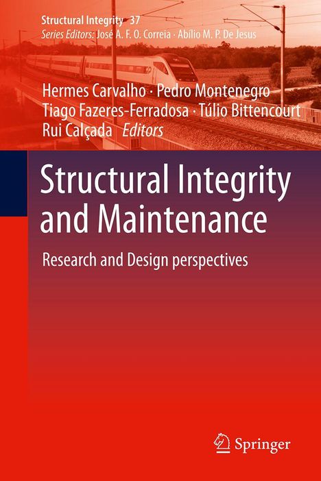 "Structural Integrity and Maintenance: Research and Design perspectives" mit Zug im Hintergrund, roter Farbverlauf.