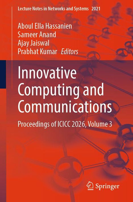 Innovative Computing and Communications, Proceedings of ICICC 2026, Volume 3. Hintergrund: stilisierte Netzwerke.