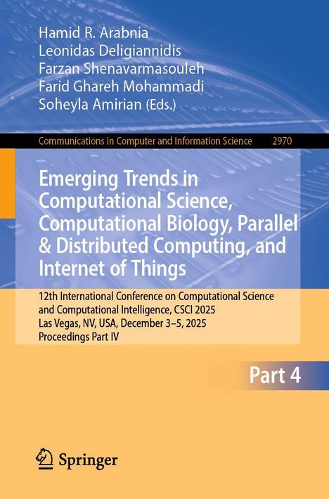 „Emerging Trends in Computational Science“, Konferenz in Las Vegas, Dezember 2025. Oben Namen der Herausgeber. Springer-Logo.