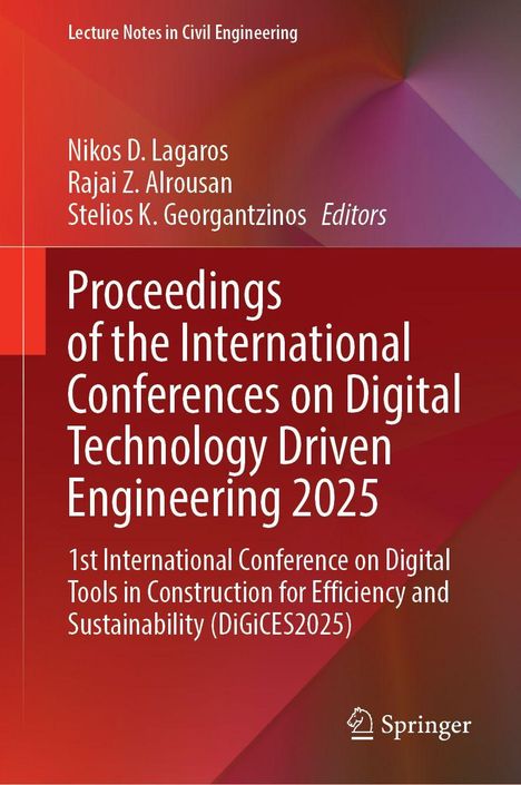 "Proceedings of the International Conferences on Digital Technology Driven Engineering 2025" vor rotem Hintergrund.