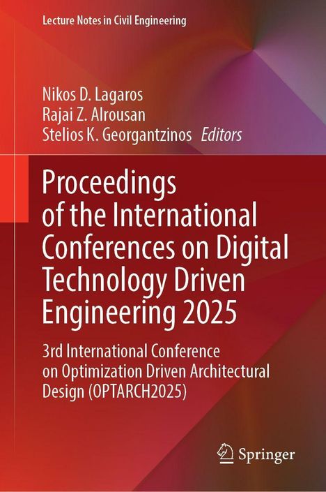 Titel: "Proceedings of the International Conferences on Digital Technology Driven Engineering 2025". Rot-orange Farbverlauf.