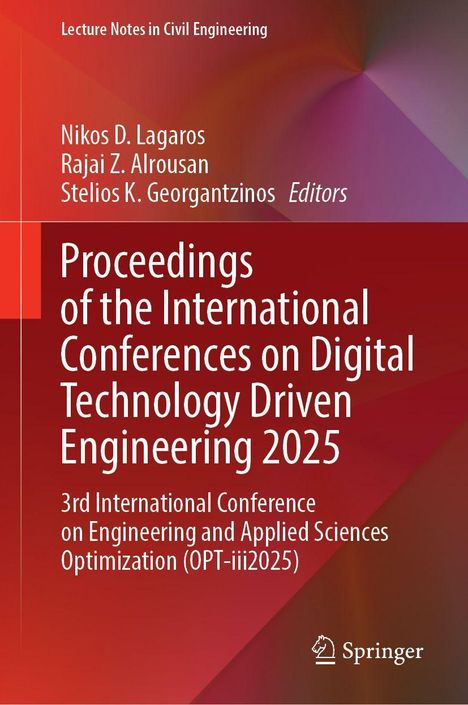 "Proceedings of the International Conferences on Digital Technology Driven Engineering 2025" auf rotem Hintergrund. Springer-Logo.
