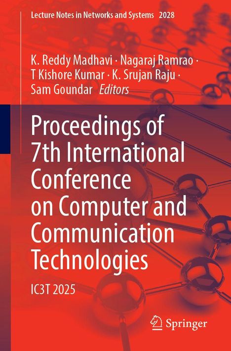 Titel: "Proceedings of 7th International Conference on Computer and Communication Technologies". Rotes Cover, technisches Design.