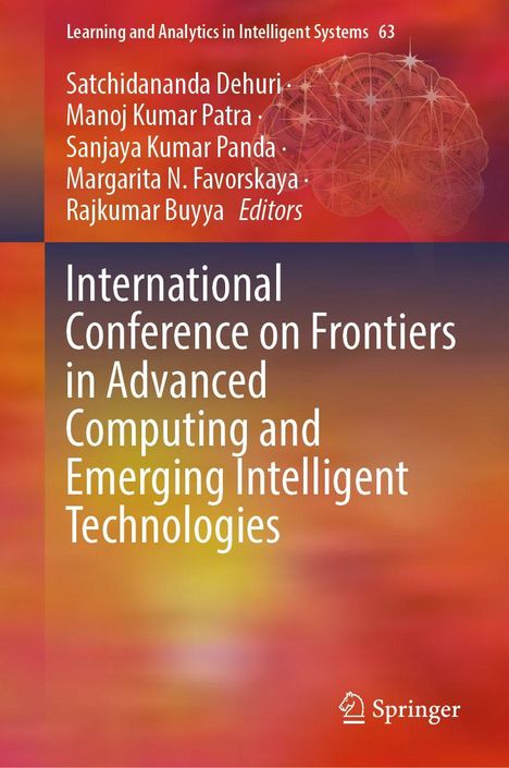 Titel: International Conference on Frontiers in Advanced Computing and Emerging Intelligent Technologies. Hintergrund: Farbverlauf.