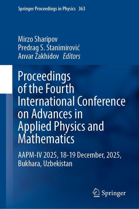 Tagungstext: "Proceedings of the Fourth International Conference on Advances in Applied Physics and Mathematics" mit Datum und Ort.