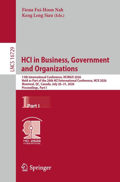 Texte: Fiona Fui-Hoon Nah, Keng Leng Siau (Eds.), HCI in Business, Government and Organizations, 13th International Conference. Logo: HCI 2026.