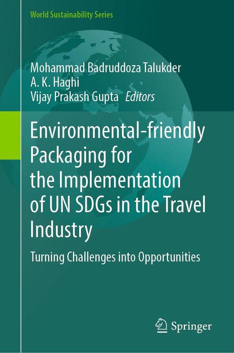 "Environmental-friendly Packaging for the Implementation of UN SDGs in the Travel Industry. Springer-Logo unten."
