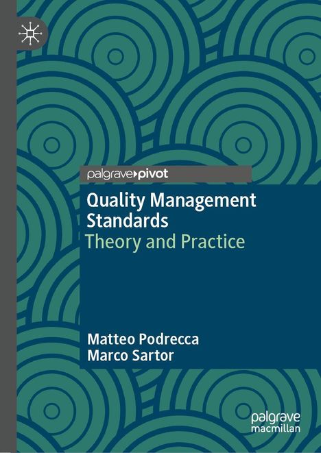 „Quality Management Standards: Theory and Practice“ von Matteo Podrecca und Marco Sartor, geometrisches Muster.