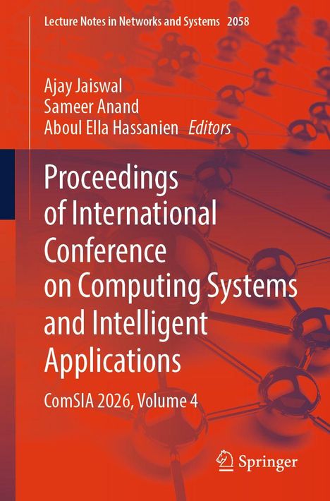 Buchtitel und Autoren auf orangenem Hintergrund, Logo unten: "Proceedings of International Conference on Computing Systems".
