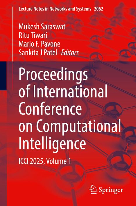 "Proceedings of International Conference on Computational Intelligence, ICCI 2025, Volume 1. Hintergrund mit Netzstruktur."