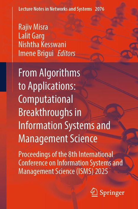 Lecture Notes in Networks and Systems 2076. Titel und Editoren sind in weißer Schrift auf orangenem Hintergrund. Springer-Logo.