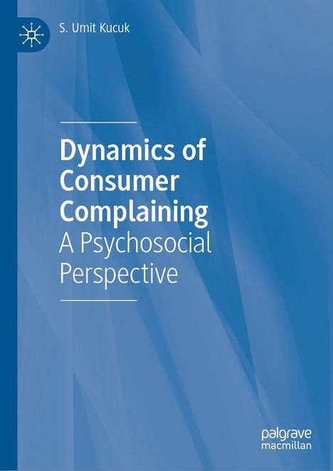 Cover-Text: "Dynamics of Consumer Complaining: A Psychosocial Perspective". Blaues Design mit weißen Buchstaben.