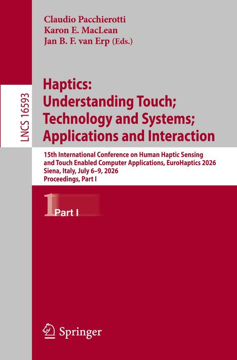 Titel: Haptics: Understanding Touch; Technology and Systems; Applications and Interaction. Springer-Logo unten.