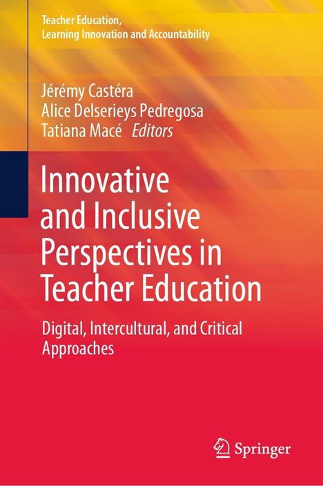 Innovative and Inclusive Perspectives in Teacher Education. Gelb-rote Farbtöne mit Springer-Logo unten rechts.