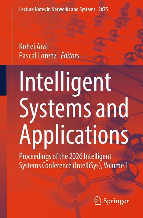 „Intelligent Systems and Applications“ ist in großer weißer Schrift auf einem orangefarbenen Hintergrund zu sehen.