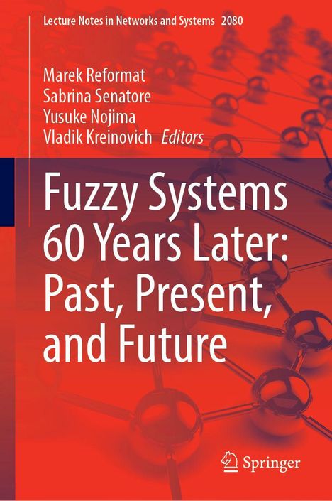 Text: "Fuzzy Systems 60 Years Later: Past, Present, and Future". Hintergrund: Netzwerkdiagramm. Logo: Springer.