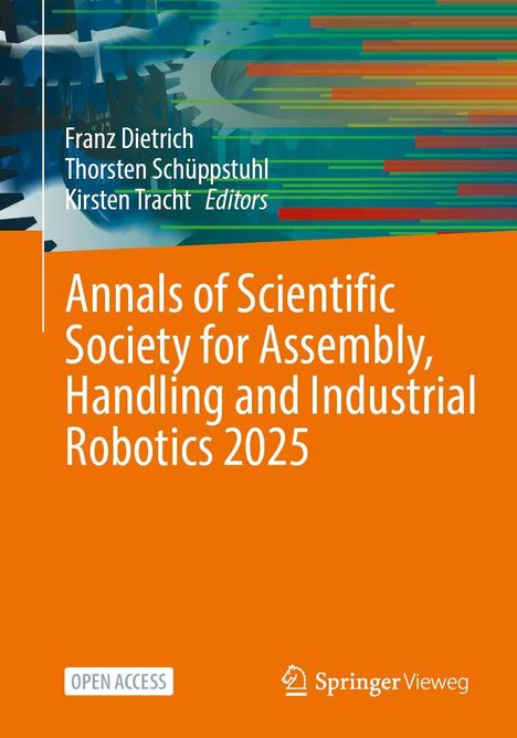 Titel: "Annals of Scientific Society for Assembly, Handling and Industrial Robotics 2025". Ein Zahnradsymbol oben.