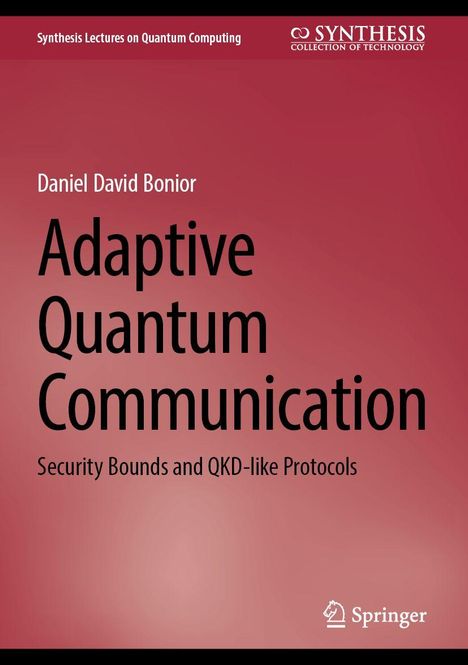 "Adaptive Quantum Communication" von Daniel David Bonior. Roter Hintergrund. Springer-Logo unten rechts.