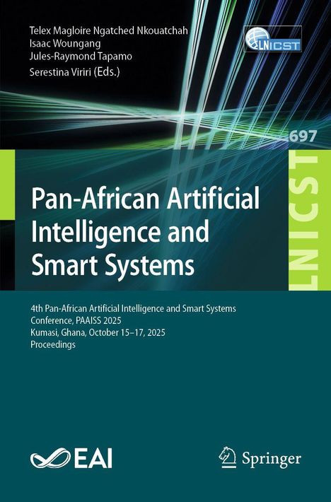 „Pan-African Artificial Intelligence and Smart Systems“, Konferenz in Ghana, 15.-17. Oktober 2025. EAI und Springer Logos.