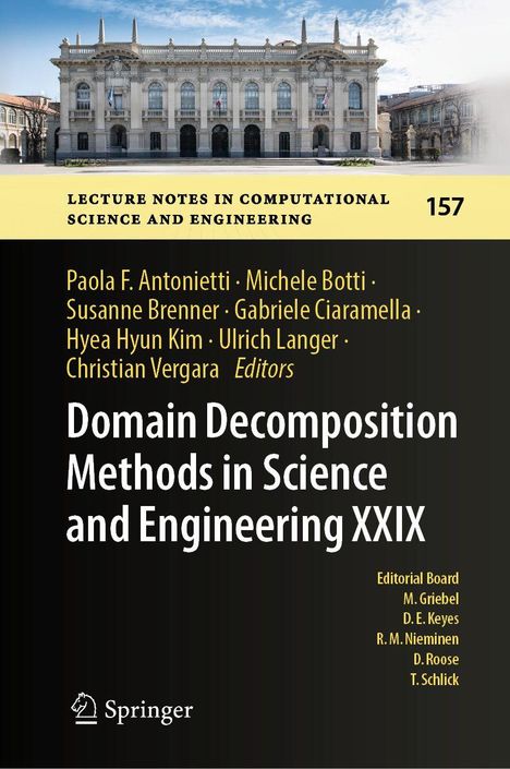 Lecture Notes in Computational Science and Engineering 157. Gebäude auf hellem Hintergrund.