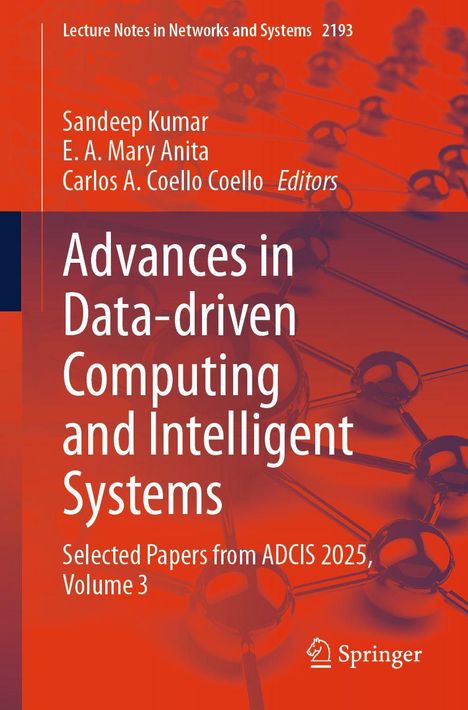 "Advances in Data-driven Computing and Intelligent Systems" auf orangenem Hintergrund. Springer-Logo unten.