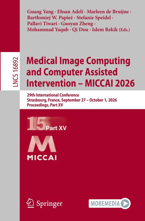 "Medical Image Computing and Computer Assisted Intervention – MICCAI 2026" in roter Schrift auf grauem Hintergrund.