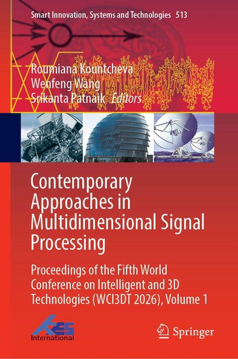 Titel: "Contemporary Approaches in Multidimensional Signal Processing". Drei technische Fotos, Logo links unten.