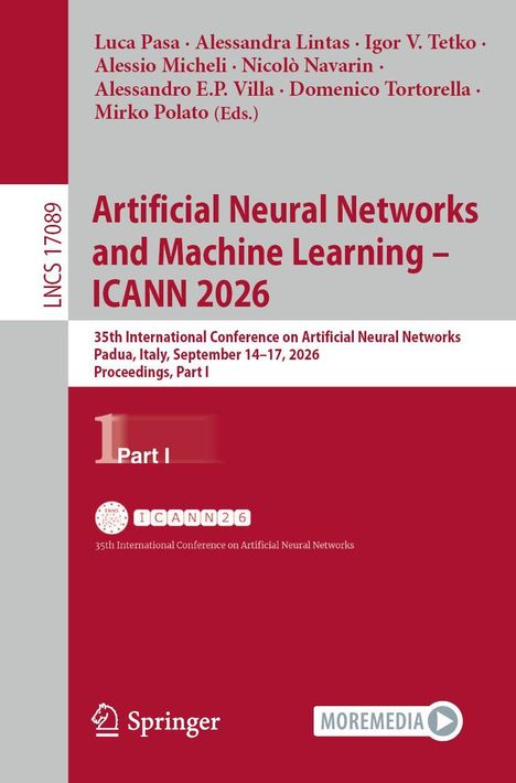 Buchtitel: "Artificial Neural Networks and Machine Learning – ICANN 2026". Konferenzdetails: Padua, Italien, 14.–17. September 2026, Teil I.