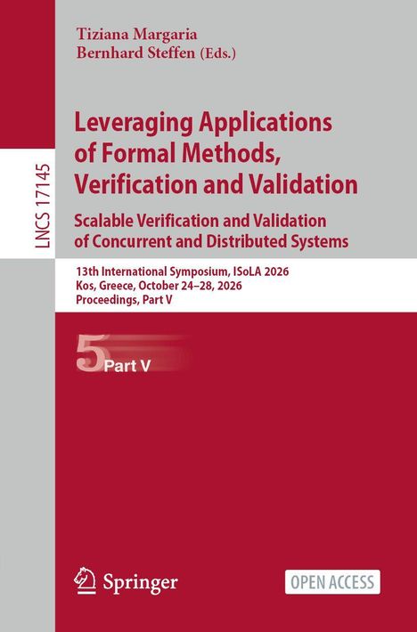 Titel: "Leveraging Applications of Formal Methods, Verification and Validation." Rotes Cover mit Logo.