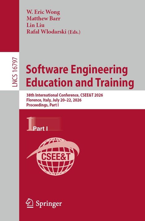 „Software Engineering Education and Training“, Konferenz in Florenz 2026. Autorenliste und Springer-Logo.