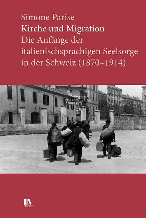 „Kirche und Migration: Die Anfänge der italienischsprachigen Seelsorge in der Schweiz (1870–1914)“. Schwarz-weißes Foto mit Migranten.