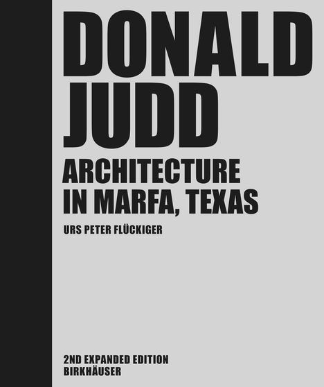 Urs Peter Flückiger: Donald Judd, Buch