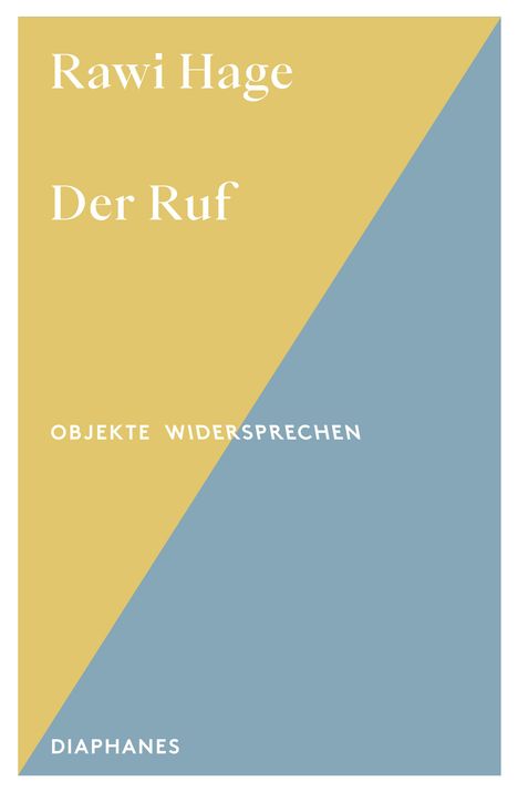 Rawi Hage: Der Ruf, Buch