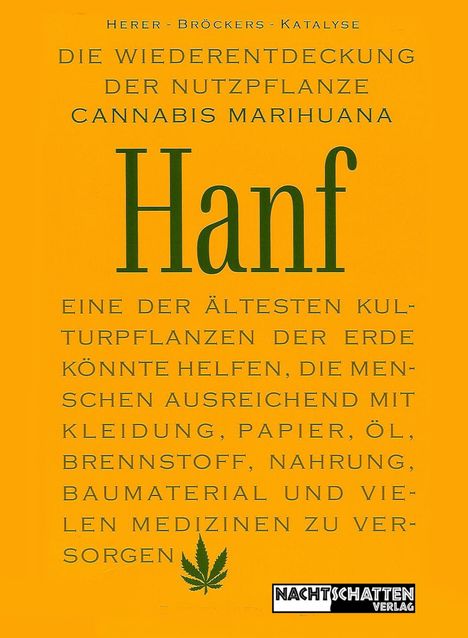 Jack Herer: Die Wiederentdeckung der Nutzpflanze Hanf, Buch