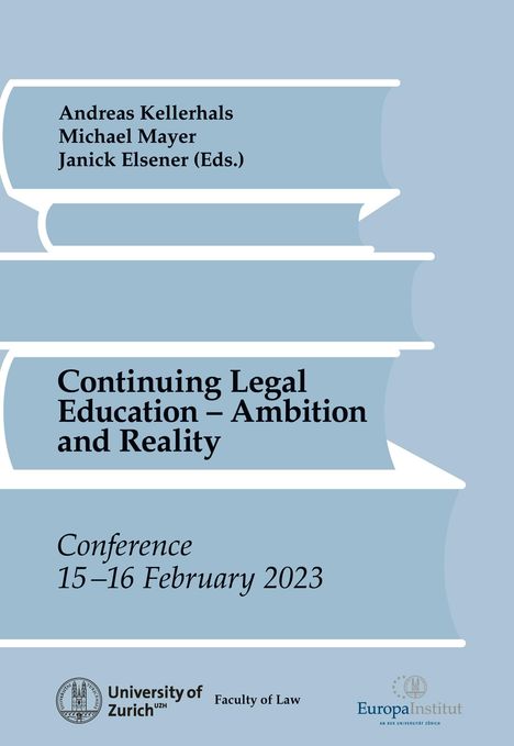 Andreas Kellerhals: Continuing Legal Education, Buch