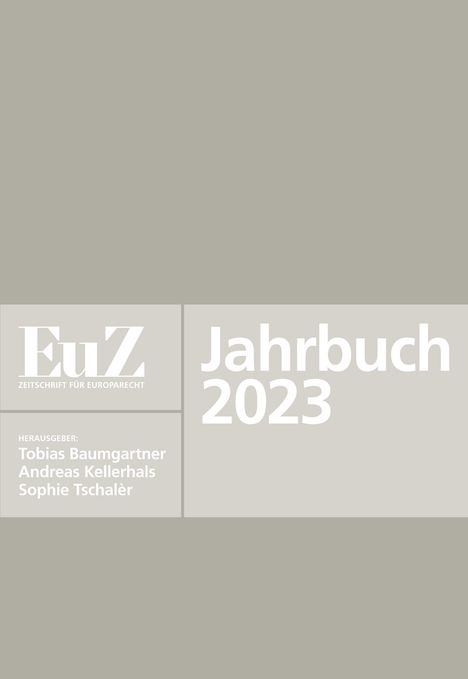 Andreas Kellerhals: EuZ - Zeitschrift für Europarecht - Jahrbuch 2023, Buch