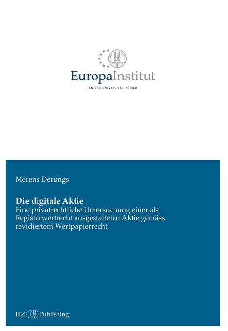 Merens Derungs: Die digitale Aktie, Buch