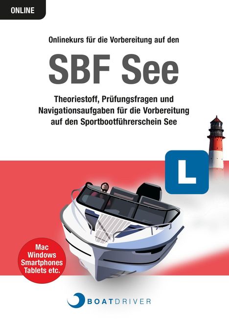 Sportbootführerschein See Onlinekurs / Lizenzkarte für den O, Diverse