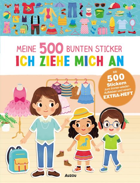 Meine 500 bunten Sticker - Ich ziehe mich an, Buch