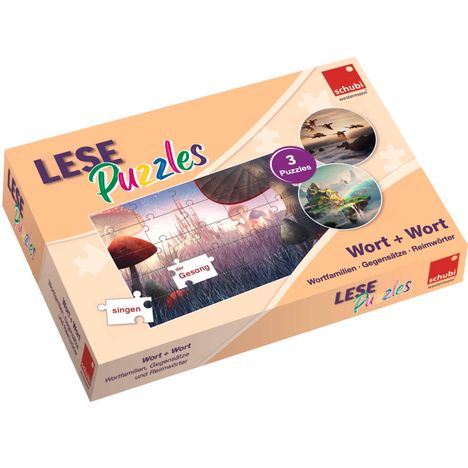 SCHUBI LesePuzzles Wort + Wort, Diverse