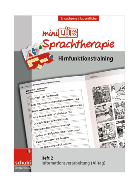 Steiner: miniLÜK-Sprachtherapie Heft 2 - Hirnfunktionstraining, Buch