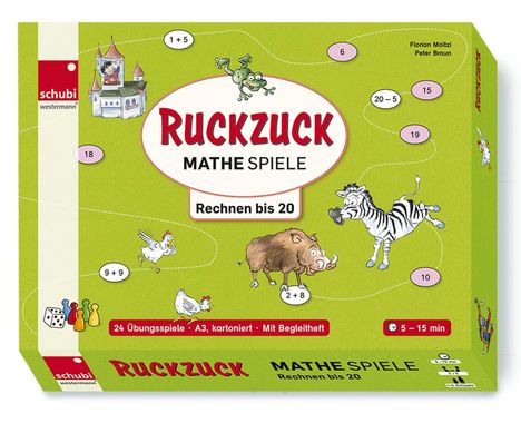 Florian Moitzi: Ruckzuck Mathespiele. Spielend rechnen im Zahlenraum bis 20, Diverse