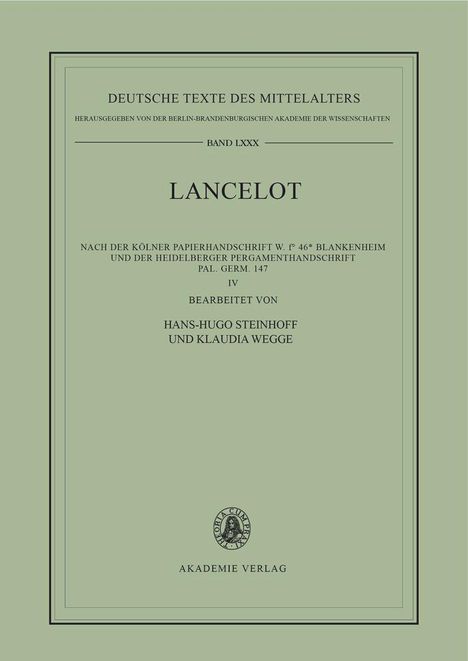 Lancelot IV: Namen- und Figurenregister, Buch