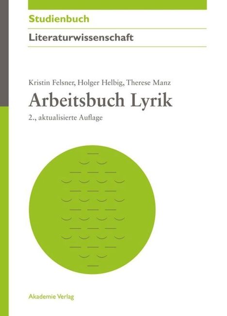 Kristin Felsner: Arbeitsbuch Lyrik, Buch